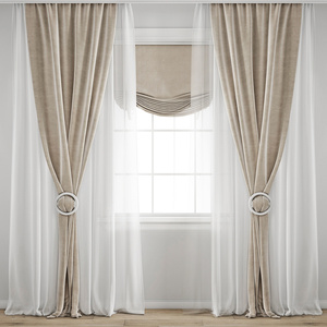 现代窗帘 窗纱