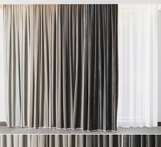 现代布艺窗帘，