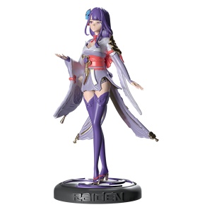 原神-雷电将军卡通角色玩具手办