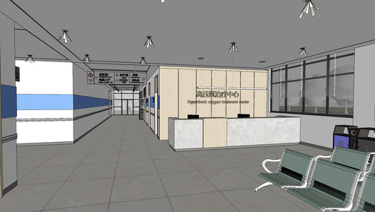 现代高压氧疗养中心前台