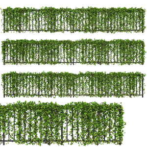 现代植物藤曼铁艺围墙