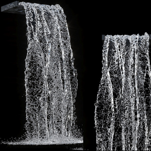 现代水幕 水幕墙 水景su模型