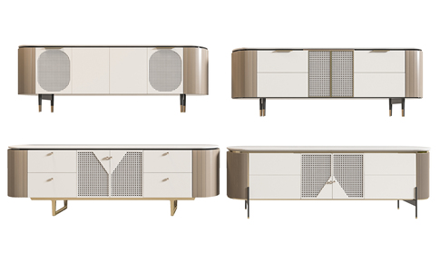 现代电视柜3d模型