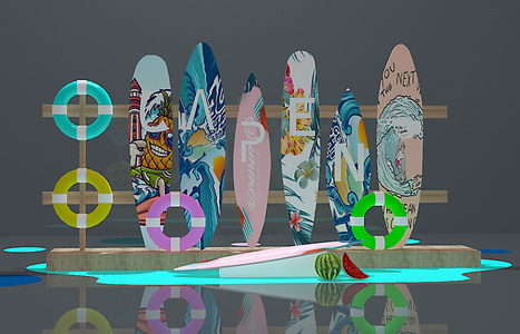 现代冲浪板救生圈