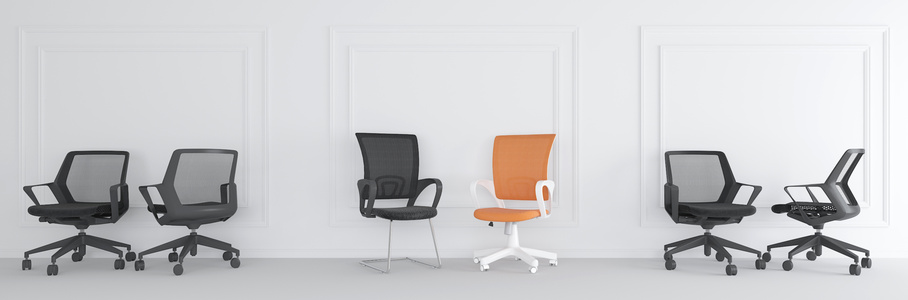 现代网布办公椅