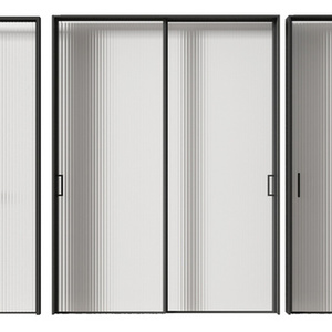 长虹玻璃门推拉门su模型