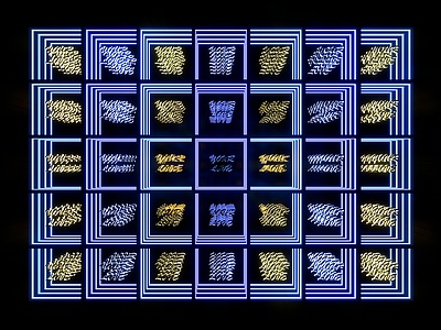 现代霓虹灯，千层镜SU模型