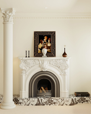 欧式法式古典壁炉su模型