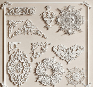 欧式石膏雕花 角线su模型