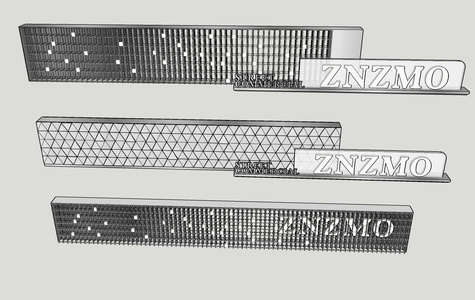 现代景墙围墙SU模型I