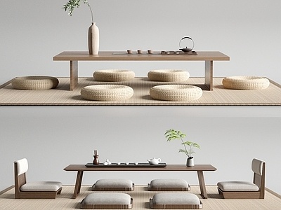  日式榻榻米茶桌椅3 