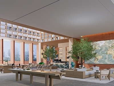 现代图书馆SU模型