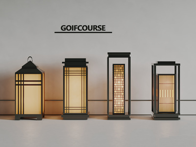  现代户外灯_庭院草坪地灯 