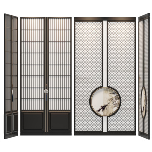  新中式屏风隔断 