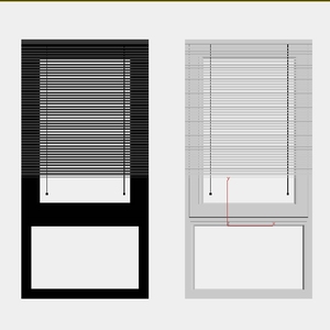  现代百叶帘_窗户 