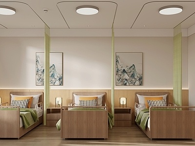 现代养老院包间SU模型