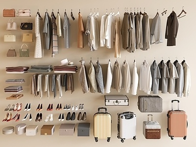 服装服饰组合SU模型