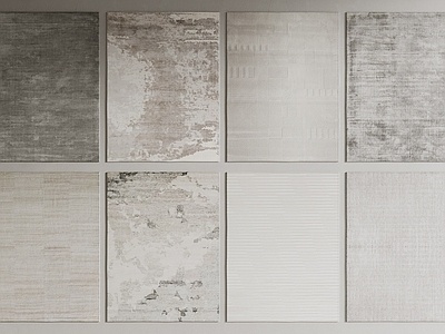 现代地毯组合SU模型