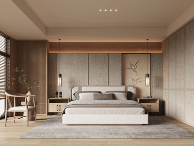 新中式宋式风卧室