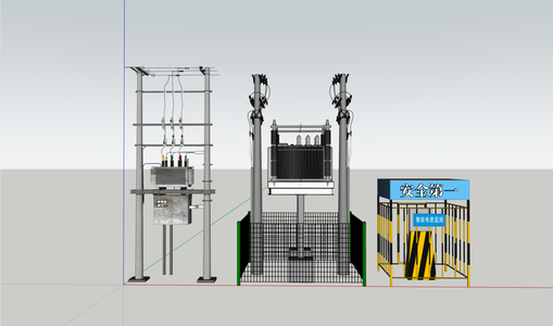电线杆变压器_配电箱