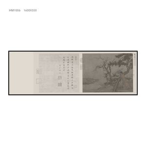 新中式装饰画 挂画  新中式横幅挂画装饰画贴图(271)