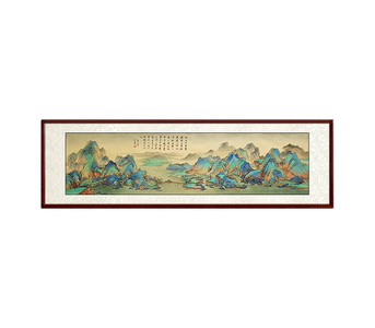 中式装饰画 横幅画国画 山水画 (7)