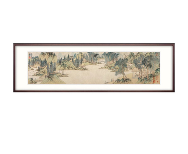 中式装饰画 横幅画国画 山水画 (14)