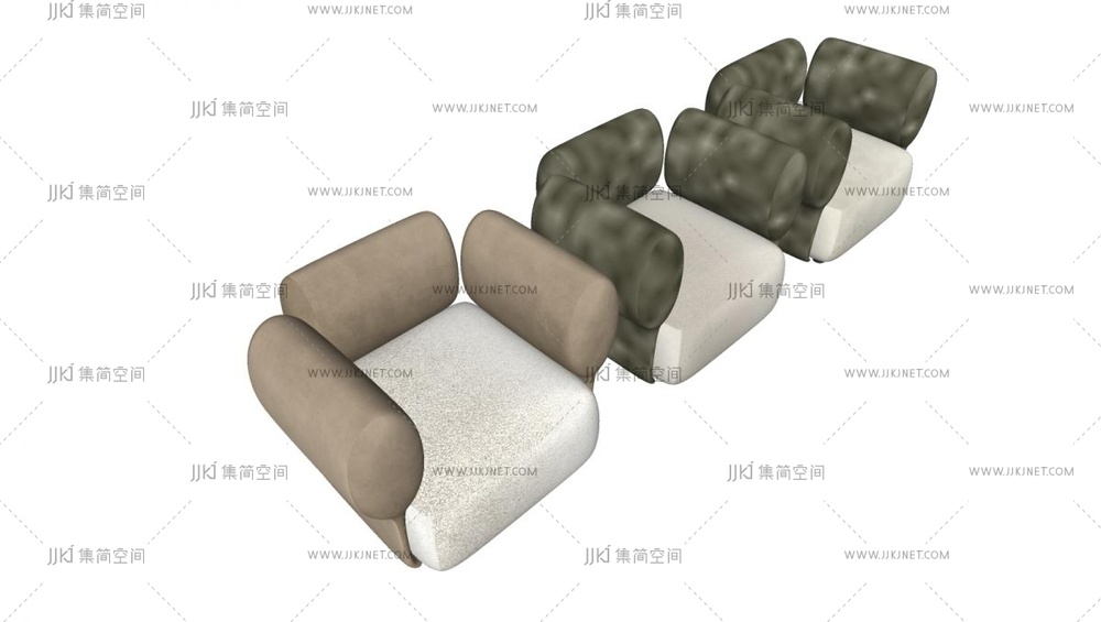 意式轻奢单人沙发