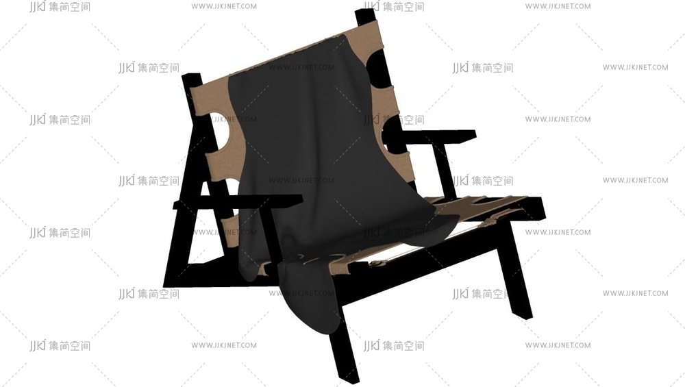 日式侘寂休闲椅