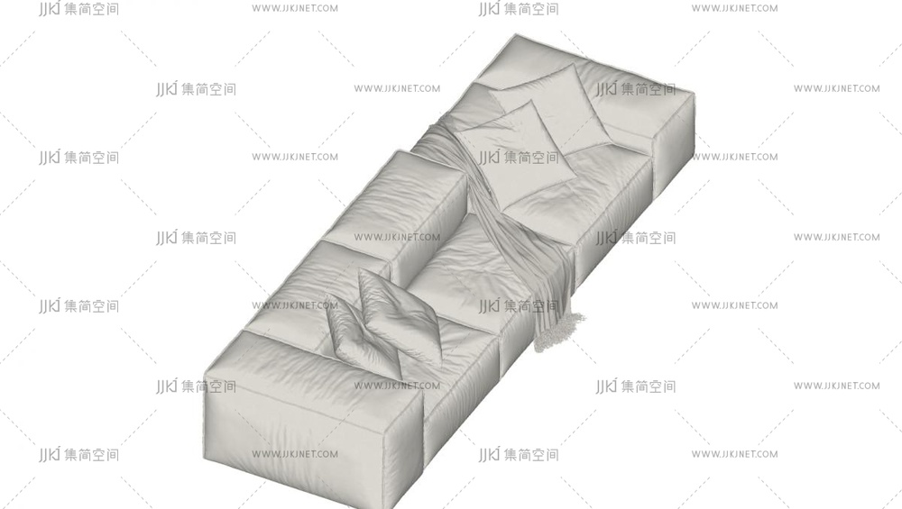  现代Living Divani布艺多人沙发 