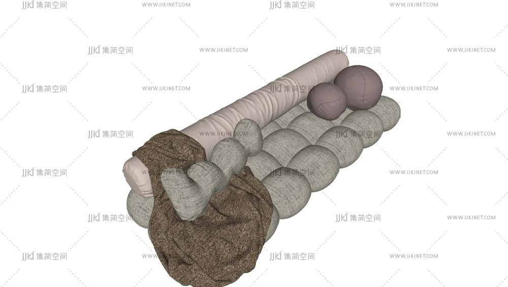  现代极简双人沙发 