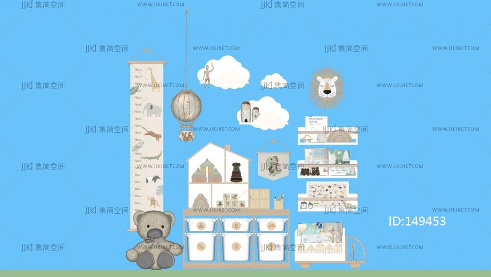  现代北欧儿童娱乐室_ 