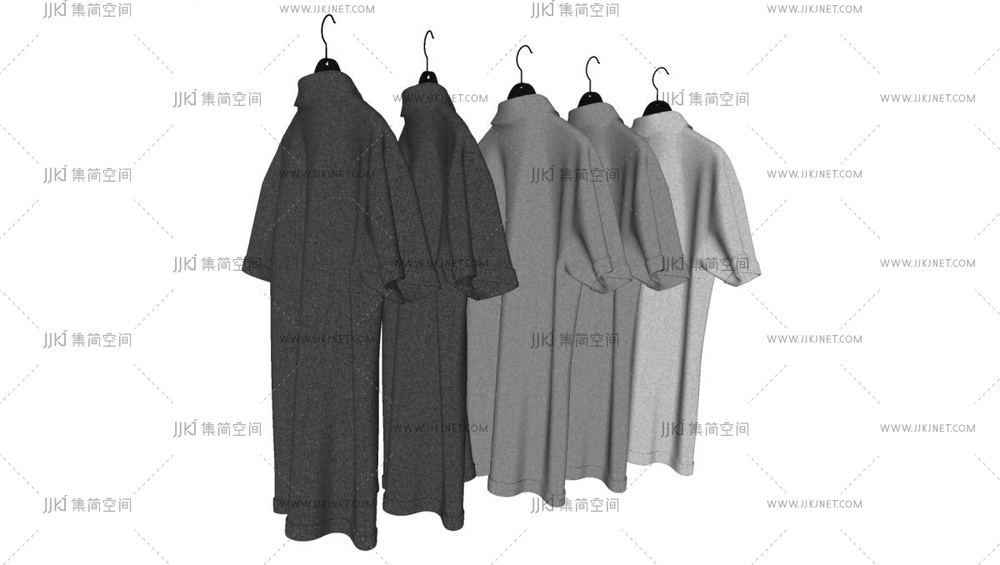  _现代衣服挂架 