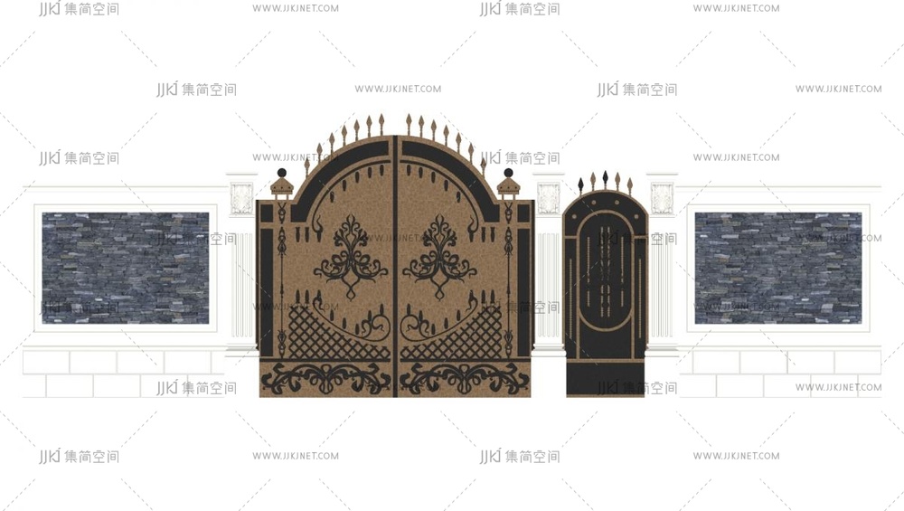  现代简欧双开门 