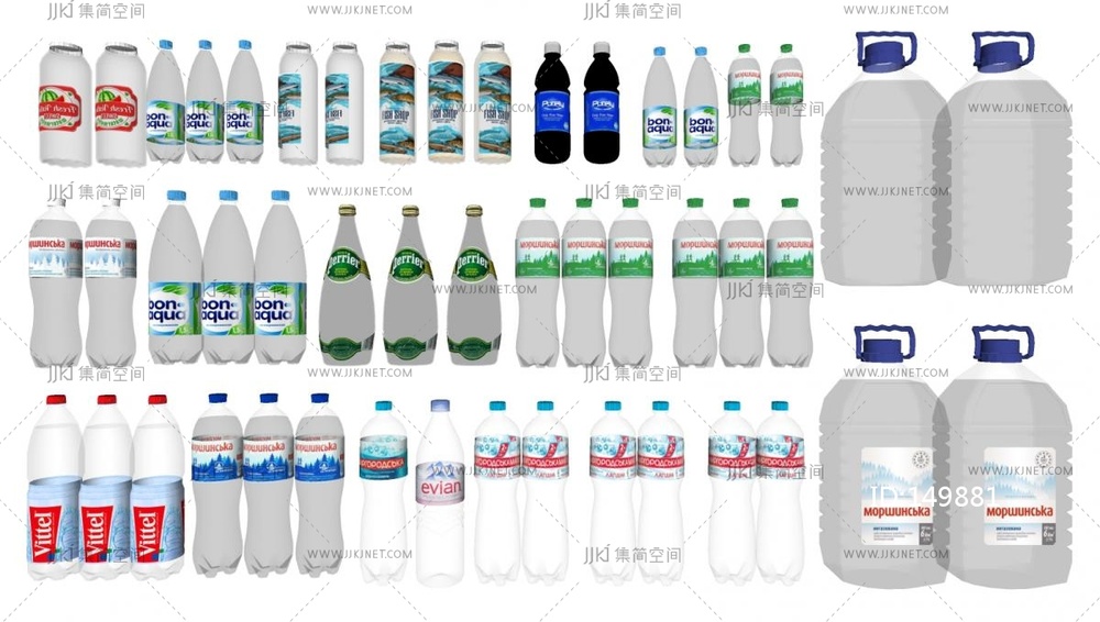 17-矿泉水_纯净水_饮料_瓶子_水瓶su模型