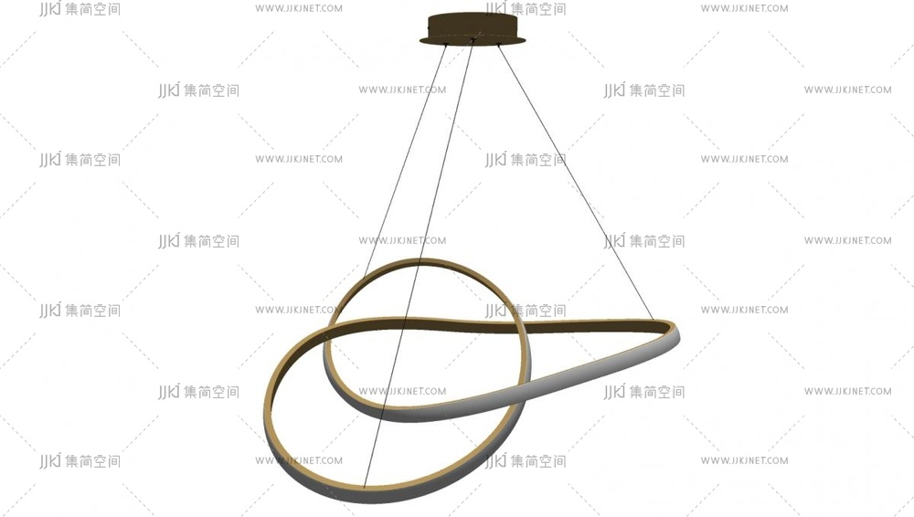 意式轻奢吊灯_多头吊灯_装饰吊灯_艺术吊灯_金属吊灯异形吊灯环形吊灯su模型