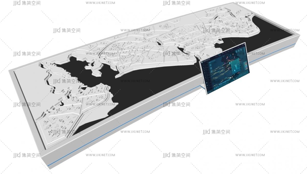 05-展厅设备数字沙盘，城市展厅沙盘su模型