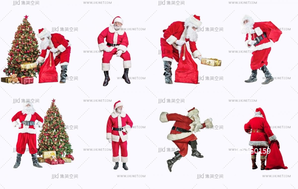 男人_圣诞老人SU模型