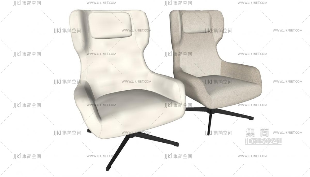 03-意式轻奢单人沙发_沙发_沙发_豆腐块沙发_模块沙发_休闲沙发su模型