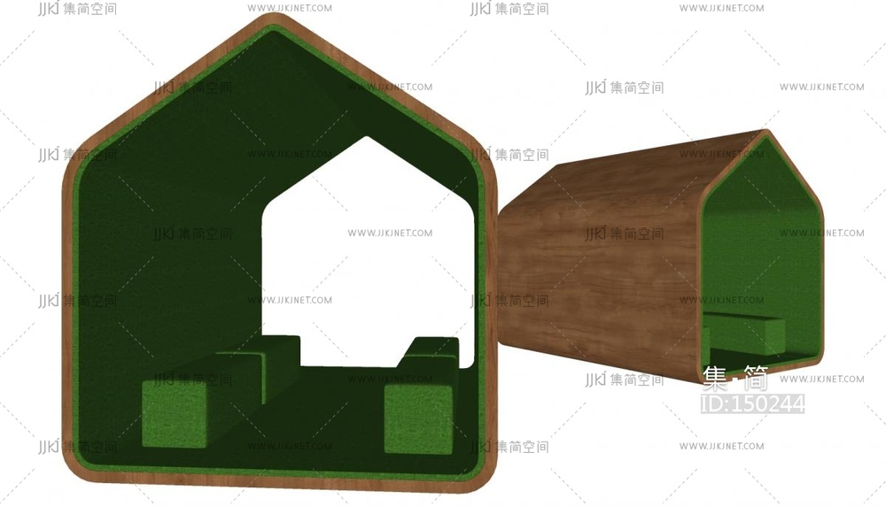 06-现代办公沙发_休息沙发_凉亭su模型