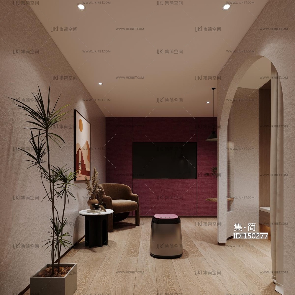 美容院，SPA间，按摩美容会所3D模型