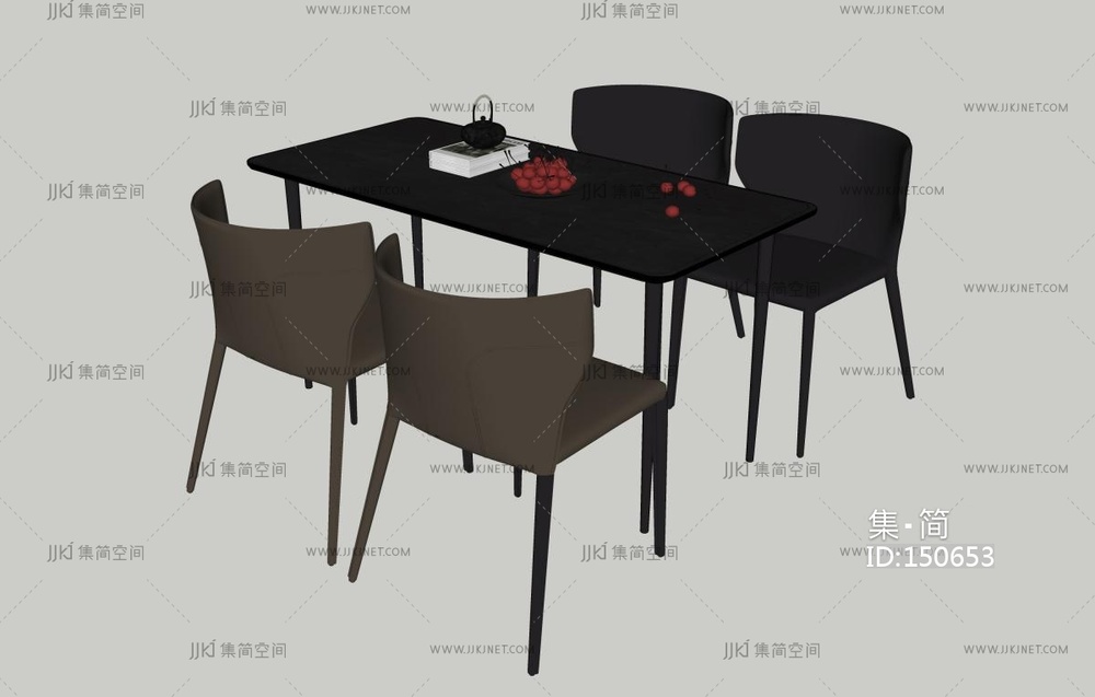 现代简约餐桌椅组合
