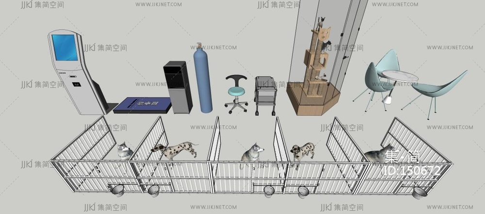 宠物医院模型集合