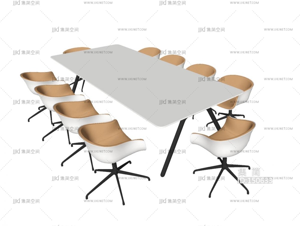 现代会议桌椅办公椅小会议桌