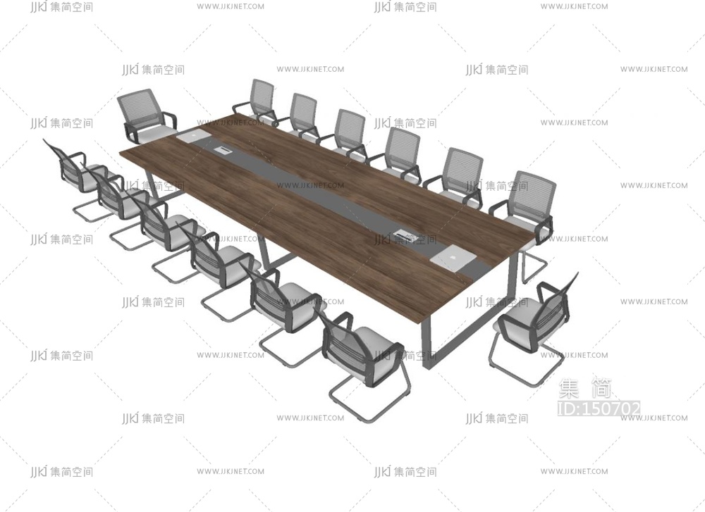 会议桌椅大会议桌会议室办公椅，弓字椅