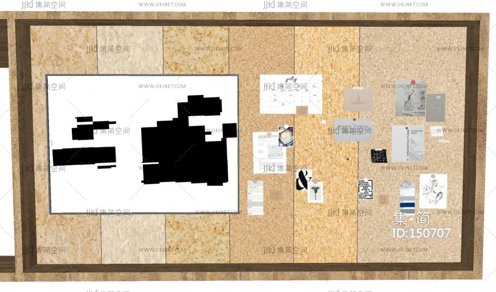 现代白板,办公装饰墙,照片墙