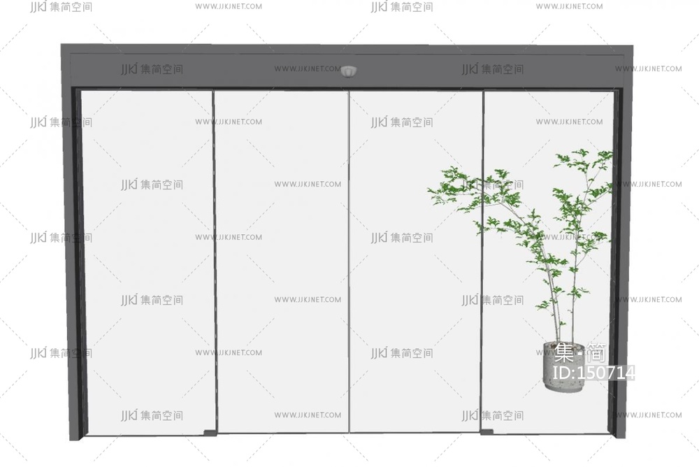 现代电动门_感应门