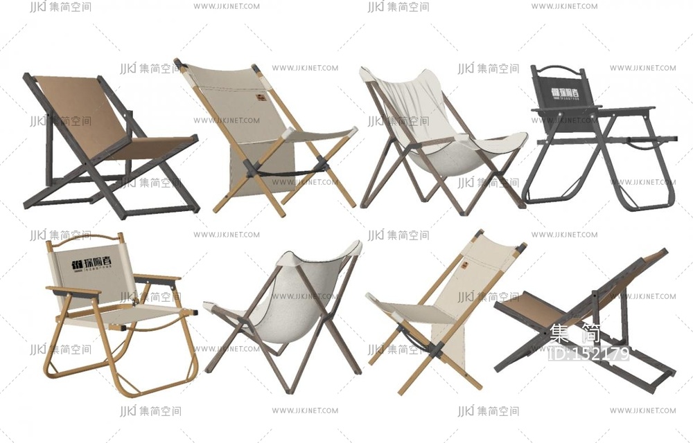 现代户外椅_户外休闲椅组合SU模型