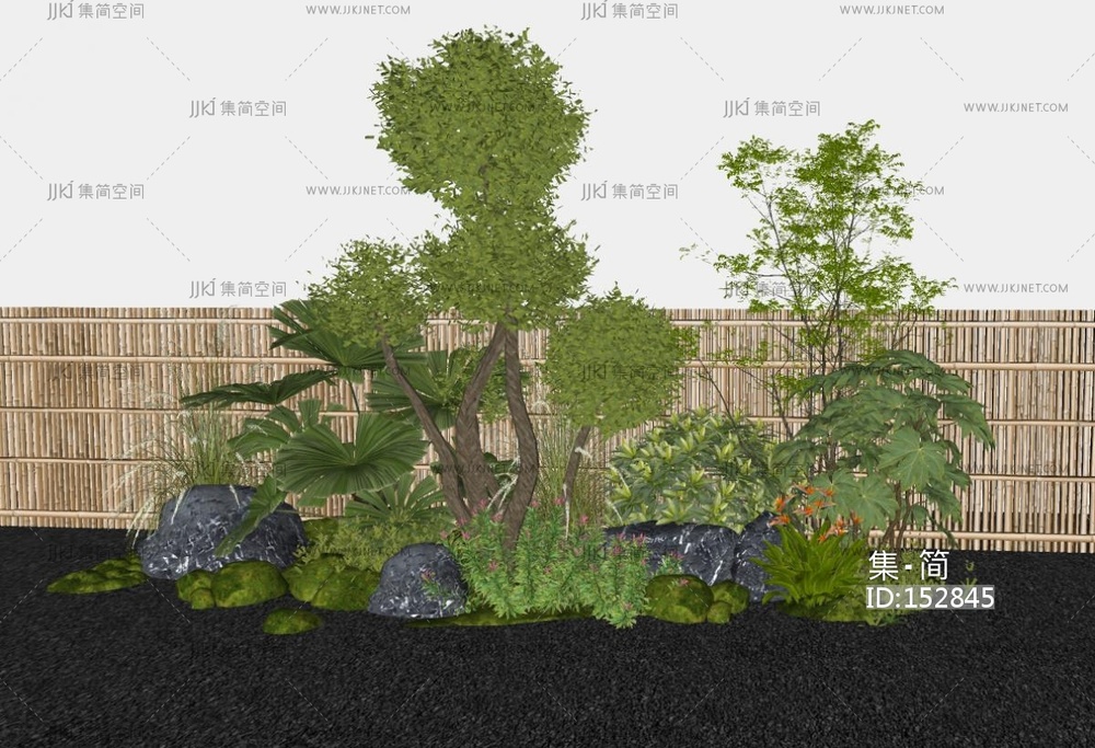 灌木植物组合SU模型