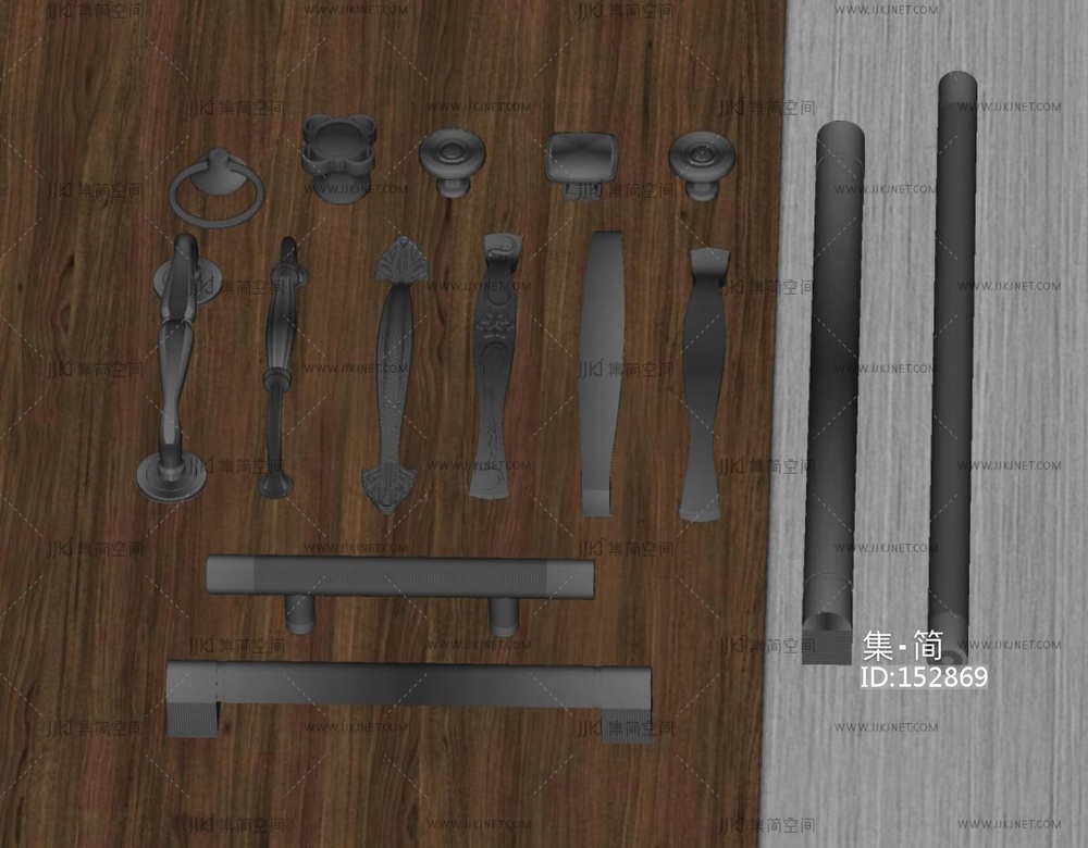 现代拉手_拉手SU模型